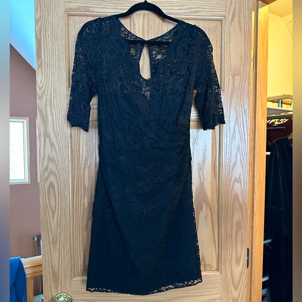 Black lace dress